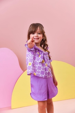 Conjunto Smile Lavanda - Milelê | Moda Infantil