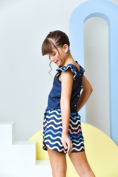 Conjunto ondinhas Marinho - comprar online