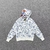 Bape Hoodie Shark Dual - White Blue Camo