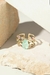 Anel Gota Fusion Turmalina com Zircônias Coloridas - Banho de Ouro 18k - comprar online