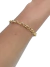 Pulseira Elos Português Banhado a Ouro 18k