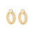 Brinco Argola D banhado em ouro 18k - comprar online