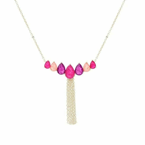 Colar Gotas Corrente Fusion ametista - comprar online