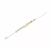 Pulseira Formas Pingente Reto Cristal Paraíba 18cm Banho de Ouro 18K