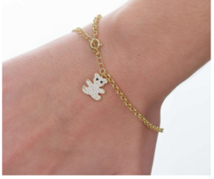 PULSEIRA ELO PORTUGUES 3 MM URSINHO ZIRC + EXTENSÃO na internet