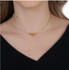 CHOKER CORRENTE PEROLA/CARTIER 35CM + FECHO BOIA EXTENSÃO 10CM - comprar online