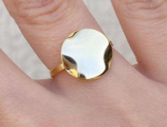 ANEL CIRCULO LISO AMASSADO 1,2 CM - TAMANHO AJUSTÁVEL (14 AO 22) - comprar online