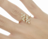 ANEL RAMO FOLHAS ZIRCONIA - TAMANHO AJUSTÁVEL (16 AO 22) - comprar online