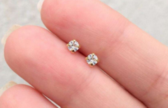 BRINCO PONTO DE LUZ ZIRCONIA 3 MM CRISTAL - comprar online