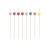 Palito De Bambu Para Petisco Corações Coloridos - 20 unidades. - comprar online