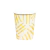 Copo Papel Branco Listras Douradas- 270ml - 10 unid. - comprar online