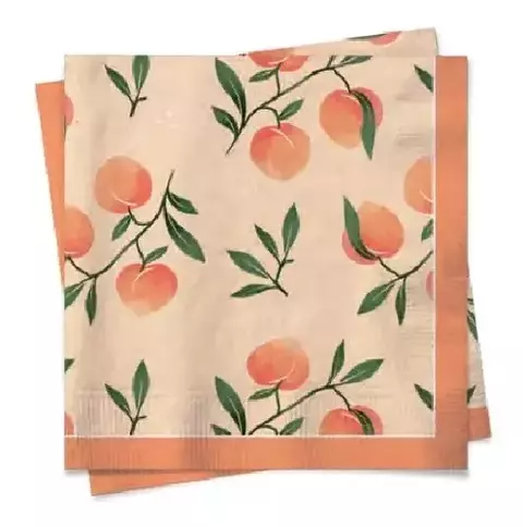 Guardanapo Estampado Pêssego - 20 unid.