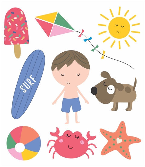 Tatufun Tatuagem Temporária Infantil Praia Menino