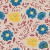 1660/325- Cuerina Estampada Hojas y Flores Fondo Beige