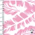 1090/1603- Microfibra Hojas Rosa (Ancho 2.40 m) - comprar online