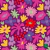 1623/630- Micropolar Flores Fondo Morado - comprar online