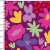 1623/630- Micropolar Flores Fondo Morado en internet