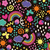 1623/639- Micropolar Arco iris Negro - comprar online