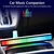 Rgb led faixa de luz música controle som captador ritmo