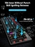 Teclado Mecânico AOC Painel de Metal RGB Luz - preto