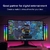 Rgb led faixa de luz música controle som captador ritmo - comprar online