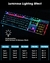 Teclado Mecânico AOC Painel de Metal RGB Luz - preto