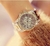 Moda Relógio Feminino com Diamante Feminino Marca de Luxo Feminino Pulseira Fem - Galeriarei