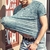 SHUJIN 2021 Men Casual T Shirts Manga Longa Estampada Tops Decote em V Slim Tees - Galeriarei