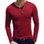 SHUJIN 2021 Men Casual T Shirts Manga Longa Estampada Tops Decote em V Slim Tees
