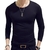 Imagem do SHUJIN 2021 Men Casual T Shirts Manga Longa Estampada Tops Decote em V Slim Tees