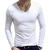 SHUJIN 2021 Men Casual T Shirts Manga Longa Estampada Tops Decote em V Slim Tees - loja online