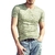 SHUJIN 2021 Men Casual T Shirts Manga Longa Estampada Tops Decote em V Slim Tees - Galeriarei