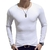 SHUJIN 2021 Men Casual T Shirts Manga Longa Estampada Tops Decote em V Slim Tees na internet