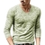 SHUJIN 2021 Men Casual T Shirts Manga Longa Estampada Tops Decote em V Slim Tees - Galeriarei