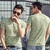 SHUJIN 2021 Men Casual T Shirts Manga Longa Estampada Tops Decote em V Slim Tees - Galeriarei