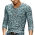 SHUJIN 2021 Men Casual T Shirts Manga Longa Estampada Tops Decote em V Slim Tees na internet