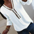 Imagem do Hirigin Moda Feminina Senhoras Blusa Manga Longa Solta Verão Decote em V Camisa