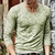 SHUJIN 2021 Men Casual T Shirts Manga Longa Estampada Tops Decote em V Slim Tees - Galeriarei