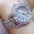 Moda Relógio Feminino com Diamante Feminino Marca de Luxo Feminino Pulseira Fem na internet