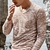 Imagem do SHUJIN 2021 Men Casual T Shirts Manga Longa Estampada Tops Decote em V Slim Tees