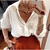 Imagem do Moda Feminina Camisas Tops Polka Dot Blusas Elegante Camisa OL Branca Senhoras 2023