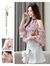 Imagem do Roupas Femininas 2022 Novas Blusas Femininas de Chiffon Floral Doce com Babados