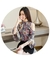 Imagem do Roupas Femininas 2022 Novas Blusas Femininas de Chiffon Floral Doce com Babados
