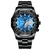 Imagem do FNGEEN Relógios Masculinos de Luxo Pulseira de Aço Inoxidável Moda Relógio d