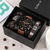 Conjunto de pulseiras de relógios masculinos de couro, trançado, lobo, marca d - Galeriarei