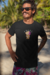 Camiseta Masculina Estampada Manga Curta 100% Algodão - Angel Tamanho:G;Cor:Pre