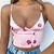 Y2K Verão alças finas Crop Tops Colete Camisola Clubwear Moda Feminina Regatas - loja online