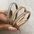 Novo design de pulseiras e pulseiras incrustadas de zircônio para mulheres ouro na internet