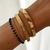 Pulseiras de moda punk douradas para mulheres, homens, pulseiras de metal de aç - loja online