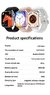 2022 Smart Watch Feminino Série 8 2.0" Tela Bluetooth Chamada Frequência - comprar online